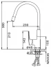 Смеситель для кухни Frap F4453-05 Зеленый