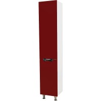 Шкаф пенал Bellezza Лагуна 35 L 4622107002037 Красный Белый МДФ / ЛДСП