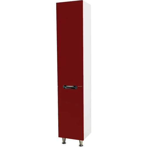 Шкаф пенал Bellezza Лагуна 35 L 4622107002037 Красный Белый МДФ / ЛДСП