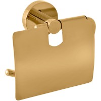 Держатель туалетной бумаги Rav Slezak Colorado COA0400ZK с крышкой Золотистый крацованный