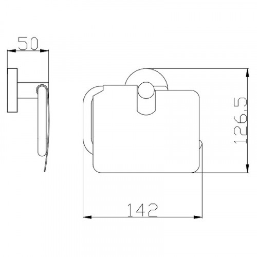 Держатель туалетной бумаги Rav Slezak Colorado COA0400ZK с крышкой Золотистый крацованный