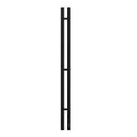 Электрический полотенцесушитель Terminus DUO 1200 4670078561886 цвет Черный матовый