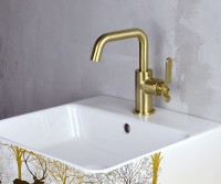 Смеситель для раковины Bronze de Luxe 1760'S 1178CG Золото матовое латунь