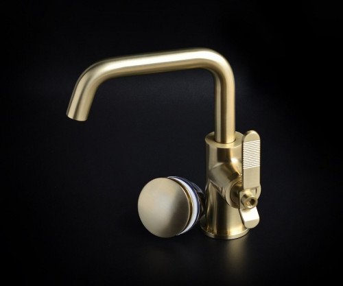 Смеситель для раковины Bronze de Luxe 1760'S 1178CG Золото матовое латунь