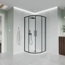 Душевой уголок Veconi Evo 200 B 120х90 E2-B-12090-01-C9 профиль Черный матовый стекло прозрачное