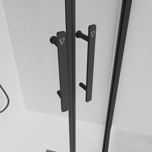 Душевой уголок Veconi Evo 200 B 120х90 E2-B-12090-01-C9 профиль Черный матовый стекло прозрачное