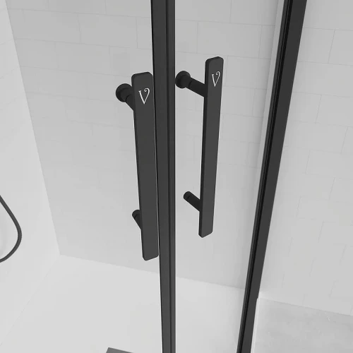 Душевой уголок Veconi Evo 200 B 120х90 E2-B-12090-01-C9 профиль Черный матовый стекло прозрачное