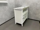 Тумба с раковиной Comforty Тбилиси 90 00003132630 Белая МДФ / ЛДСП