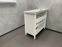 Тумба с раковиной Comforty Тбилиси 90 00003132630 Белая МДФ / ЛДСП