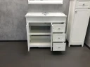 Тумба с раковиной Comforty Тбилиси 90 00003132630 Белая МДФ / ЛДСП