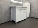 Тумба с раковиной Comforty Тбилиси 90 00003132630 Белая МДФ / ЛДСП