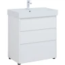 Тумба под раковину Aquanet Nova Lite 75 302472 Белый глянец МДФ / ЛДСП