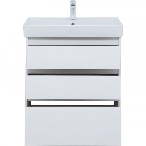 Тумба под раковину Aquanet Nova Lite 75 302472 Белый глянец МДФ / ЛДСП