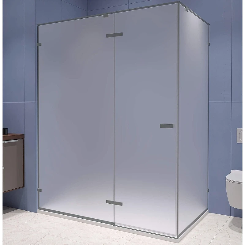 Душевой уголок RGW Stilvoll SV-040Gr 100х80 353204008-210 профиль Серый стекло матовое-сатинат