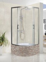 Душевой уголок WeltWasser WW500 С 100х100 10000012448 профиль Хром стекло прозрачное
