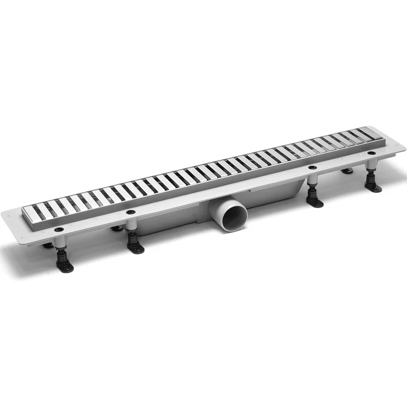Душевой лоток PlastBrno Design 3 55 SZA3550 с решеткой Хром