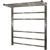 Водяной полотенцесушитель Melodia della vita Shelf Eco 50х60 П5 MTRSO5060 с полкой Полированная сталь