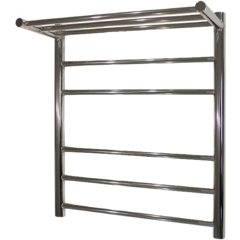 Водяной полотенцесушитель Melodia della vita Shelf Eco 50х60 П5 MTRSO5060 с полкой Полированная сталь