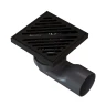 Душевой трап Knotlor Шторм 100x100 SDSL100BL с решеткой цвет Черный матовый