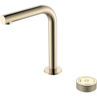 Смеситель для раковины Boheme Tech 158-G Золото латунь