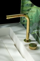 Смеситель для раковины Boheme Tech 158-G Золото латунь