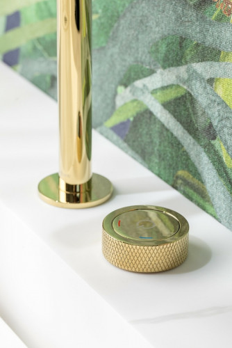 Смеситель для раковины Boheme Tech 158-G Золото латунь