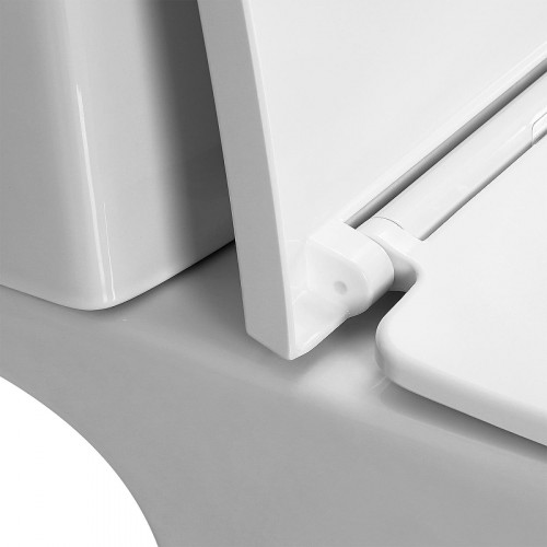 Унитаз компакт Azario Vise AZ-1343BT цвет Белый с бачком и сиденьем Микролифт