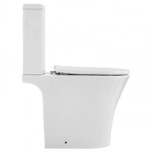 Унитаз компакт Azario Vise AZ-1343BT цвет Белый с бачком и сиденьем Микролифт