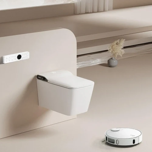 Комплект унитаза биде с инсталляцией Abber Rechteck AC1215S-AC0101P цвет Белый с сиденьем Микролифт