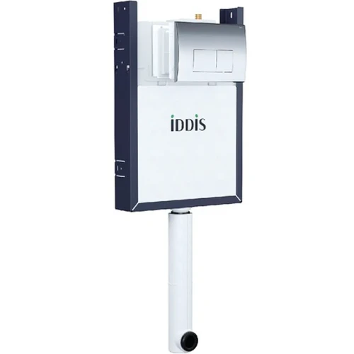 Смывной бачок Iddis Optima Home OPH0GCCi32K скрытого монтажа с клавишей смыва Хром нержавеющая сталь