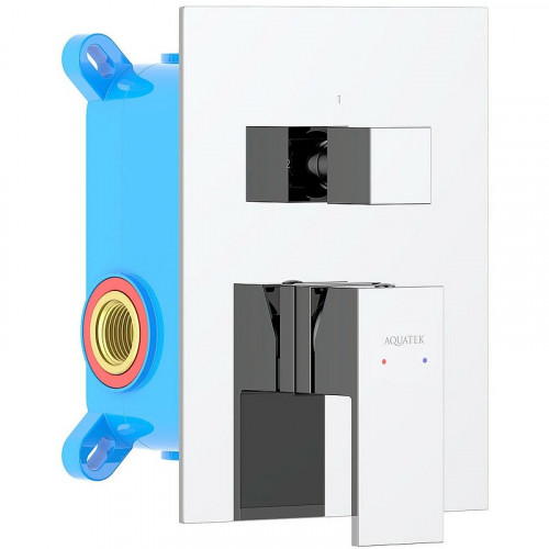 Смеситель для душа Aquatek Либра AQ1646CR Хром латунь встраиваемый