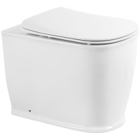Унитаз BelBagno Prado BB10150CB/BB10150SC приставной с сиденьем Микролифт фаянс приставной
