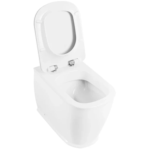 Унитаз BelBagno Prado BB10150CB/BB10150SC приставной с сиденьем Микролифт фаянс приставной