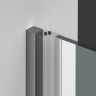 Душевая дверь Vincea Alpha 90 VDP-3AL900CLGM профиль Вороненая сталь стекло прозрачное