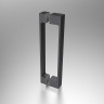 Душевая дверь Vincea Alpha 90 VDP-3AL900CLGM профиль Вороненая сталь стекло прозрачное