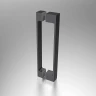 Душевая дверь Vincea Alpha 90 VDP-3AL900CLGM профиль Вороненая сталь стекло прозрачное