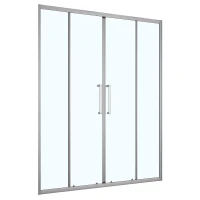Душевая дверь Loranto 170 CS-AB04GG-170 профиль Серый матовый стекло прозрачное