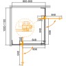 Душевой уголок Cezares Slider 110х90 SLIDER-AH-2-80/90-100/110-C-Cr профиль Хром стекло прозрачное