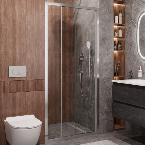 Душевая дверь Cezares Molveno 90 MOLVENO-BF-3-90-C-Cr-IV профиль Хром стекло прозрачное