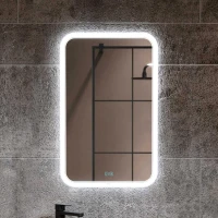 Зеркало Alavann Anna 50 ALV0016021 с подсветкой цвет Белый с сенсорным выключателем и подогревом