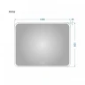 Зеркало Alavann Anna 50 ALV0016021 с подсветкой цвет Белый с сенсорным выключателем и подогревом