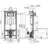 Унитаз с инсталляцией BelBagno Uno-Tor BB5177CH-TOR/SC + Alcaplast Sadromodul AM101/1120-3:1 RU M71-0001 с сиденьем Микролифт и клавишей смыва Хром