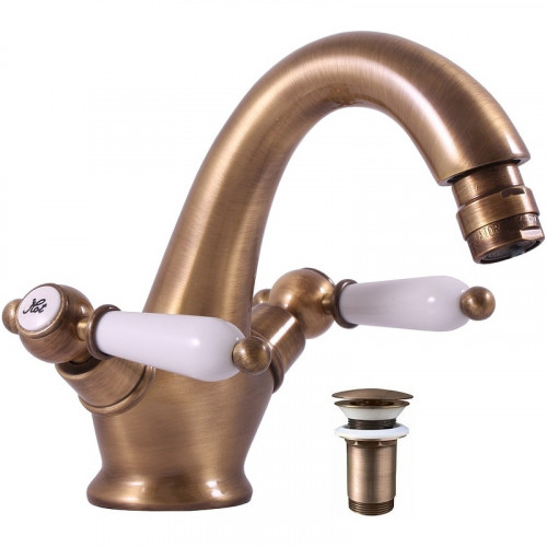 Смеситель для биде Rav Slezak Morava retro MK543.5SM Бронза латунь