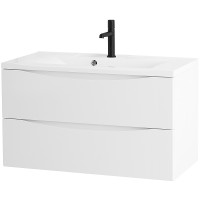 Тумба под раковину BelBagno Marino 110 MARINO-1100-2C-SO-BO-P подвесная Bianco Opaco МДФ / ЛДСП