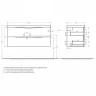 Тумба под раковину BelBagno Marino 110 MARINO-1100-2C-SO-BO-P подвесная Bianco Opaco МДФ / ЛДСП