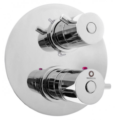 Смеситель для душа Rav Slezak Dunaj Termostat DT387 хром встраиваемый