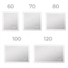 Зеркало Vigo Geometry Media Voice 60 044 с подсветкой c сенсорным выключателем и подогревом