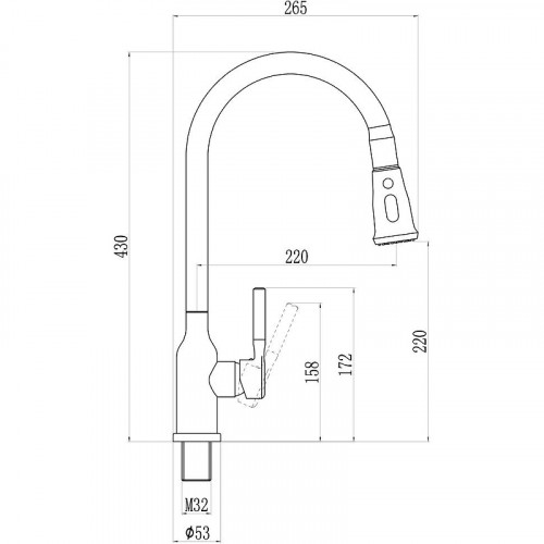Смеситель для кухни Savol S-002804A цвет Хром