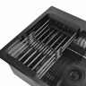 Кухонная мойка Wisent 60 WS36050B/WGER019B/W405B/W302644B/W4998-6-U со смесителем цвет Графит