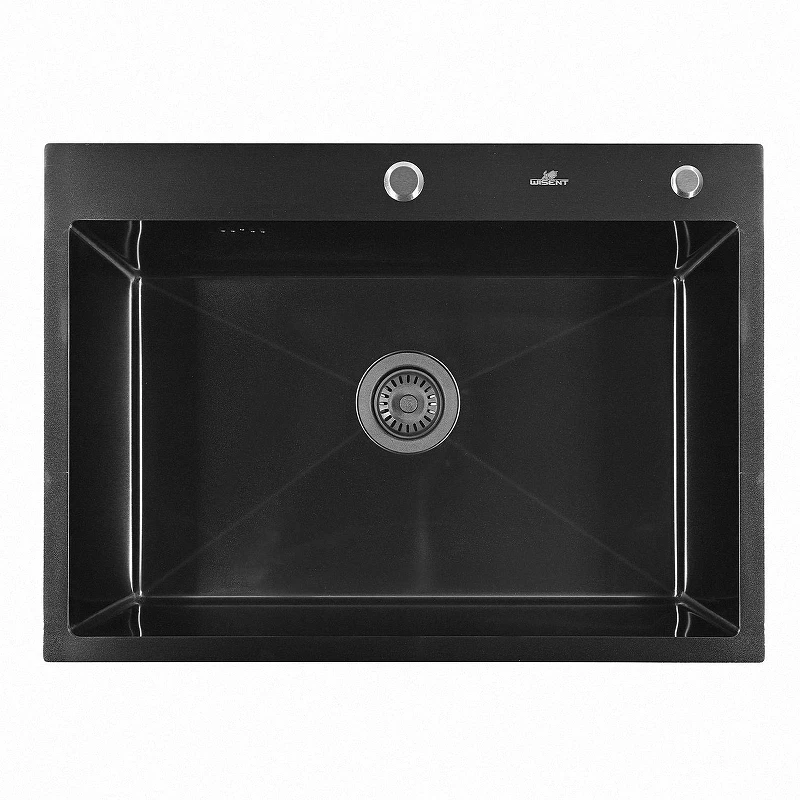 Кухонная мойка Wisent 60 WS36050B/WGER019B/W405B/W302644B/W4998-6-U со смесителем цвет Графит